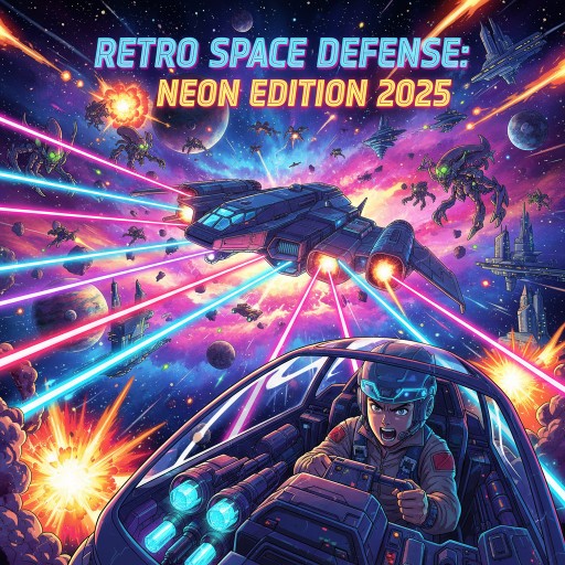 Retro Space Defense: Neon Edition 2025 v1